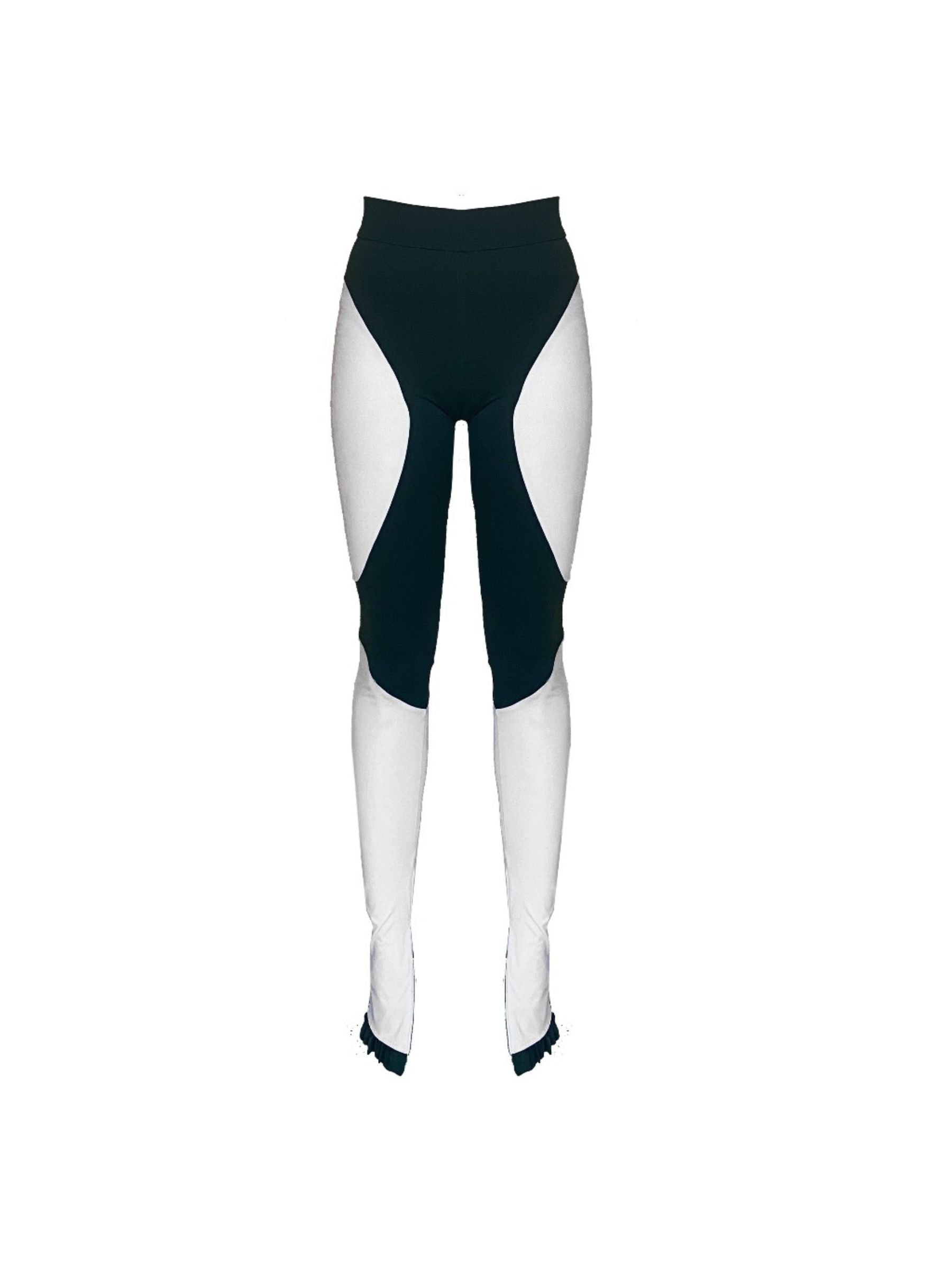 GARANCE Leggings Vintage green, white