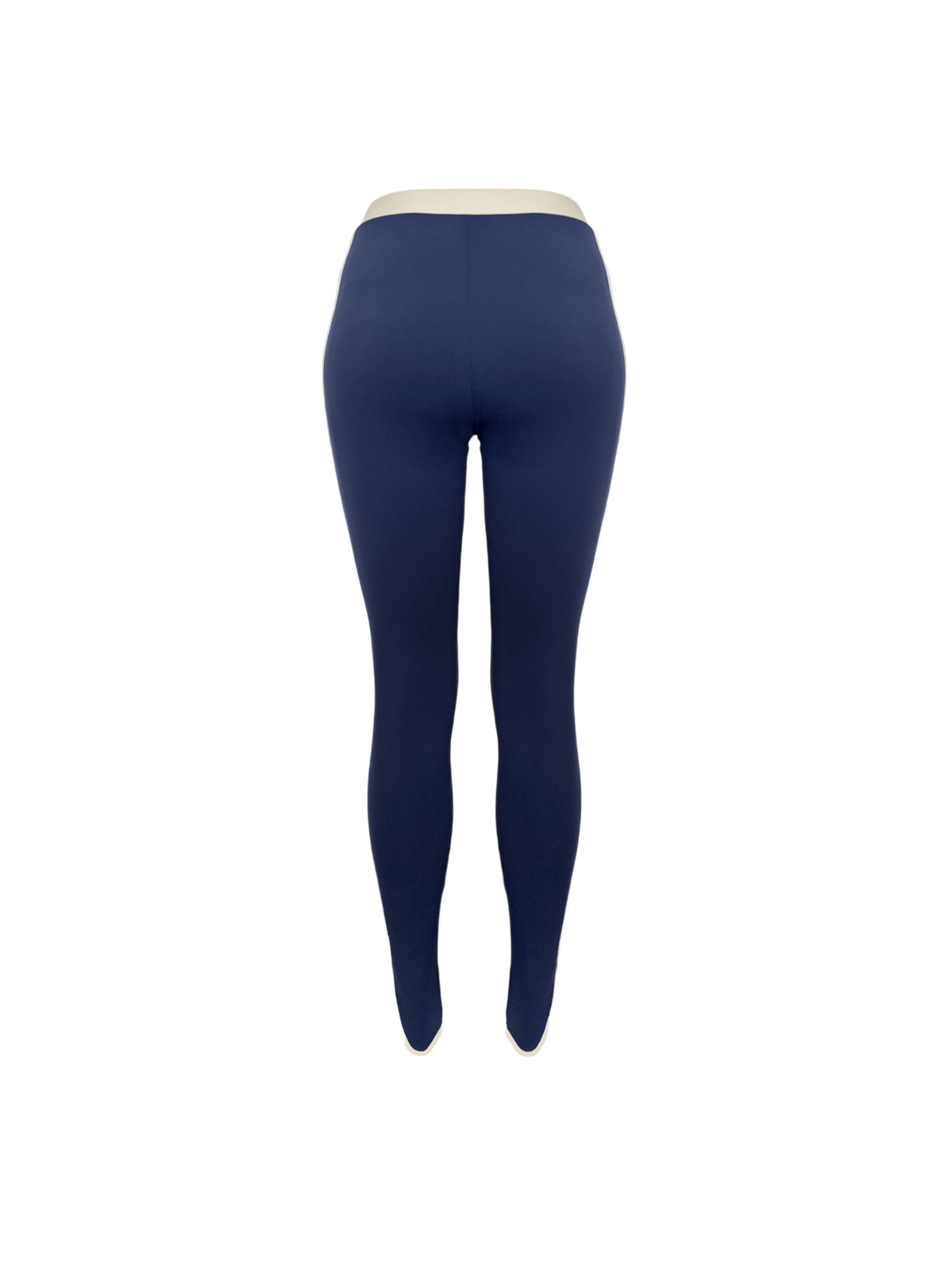 LA JESS blue & beige leggings