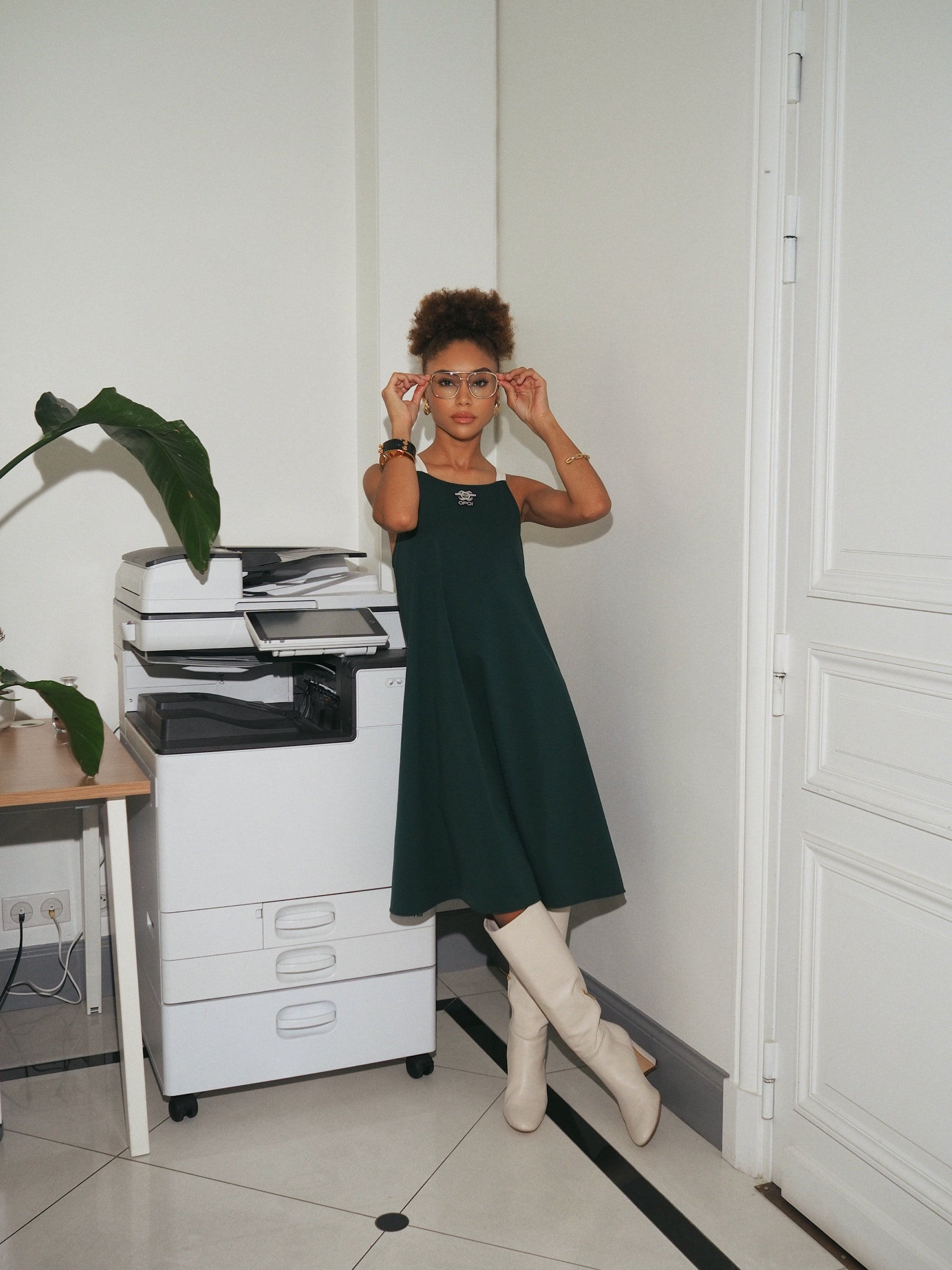 Ariella After Workout Dress Old Green