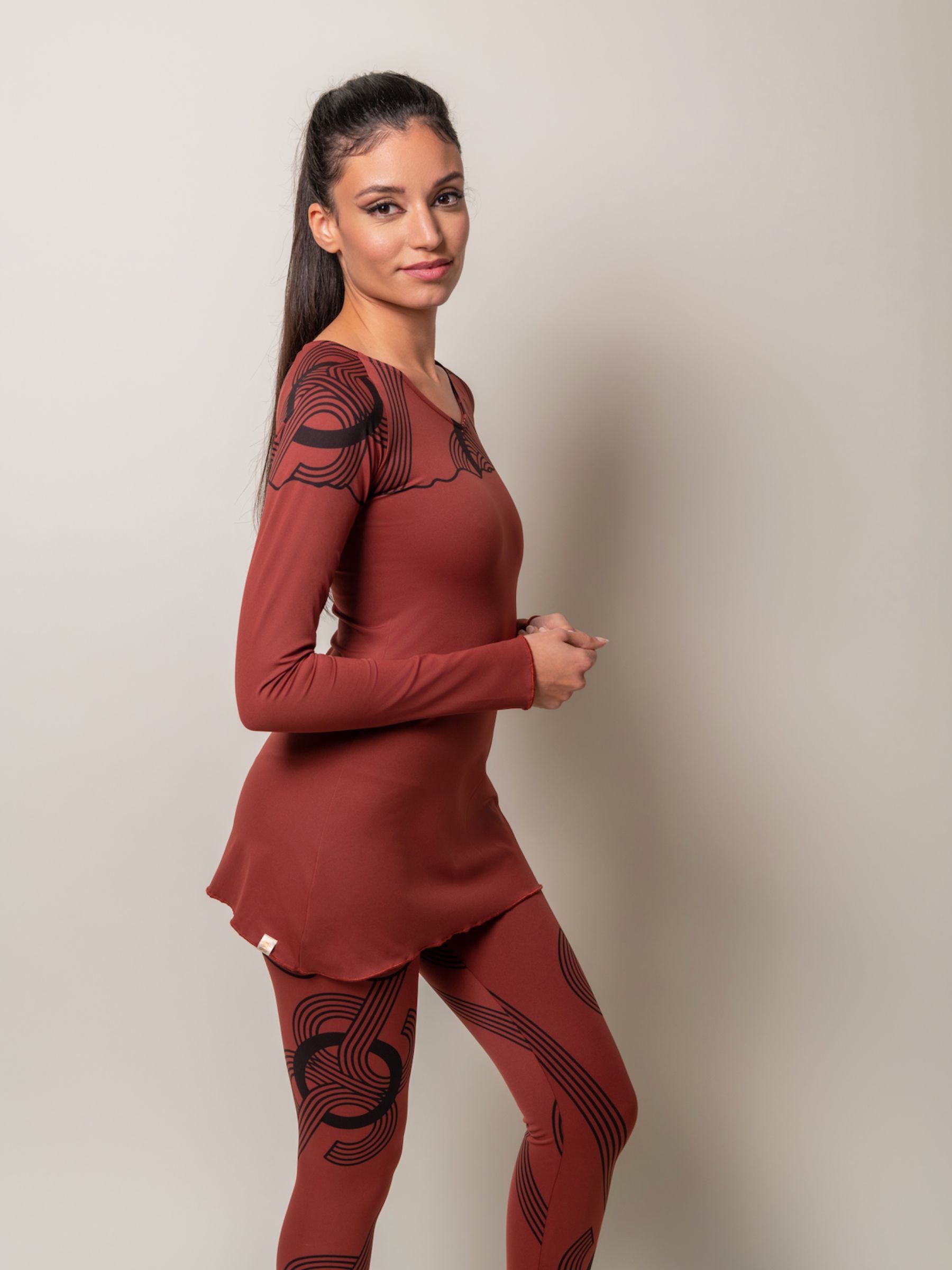Top Rossana Neo Marron