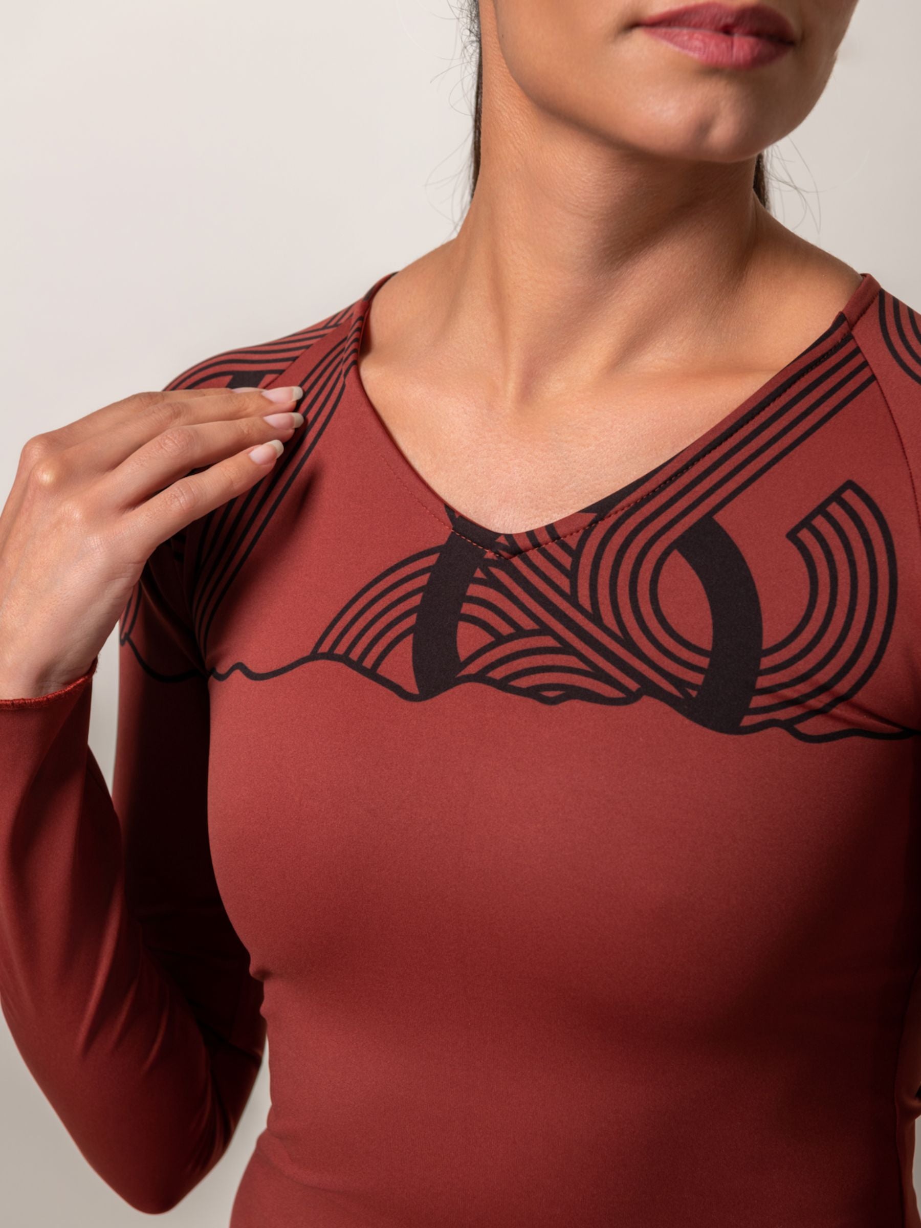 Top Rossana Neo Marron