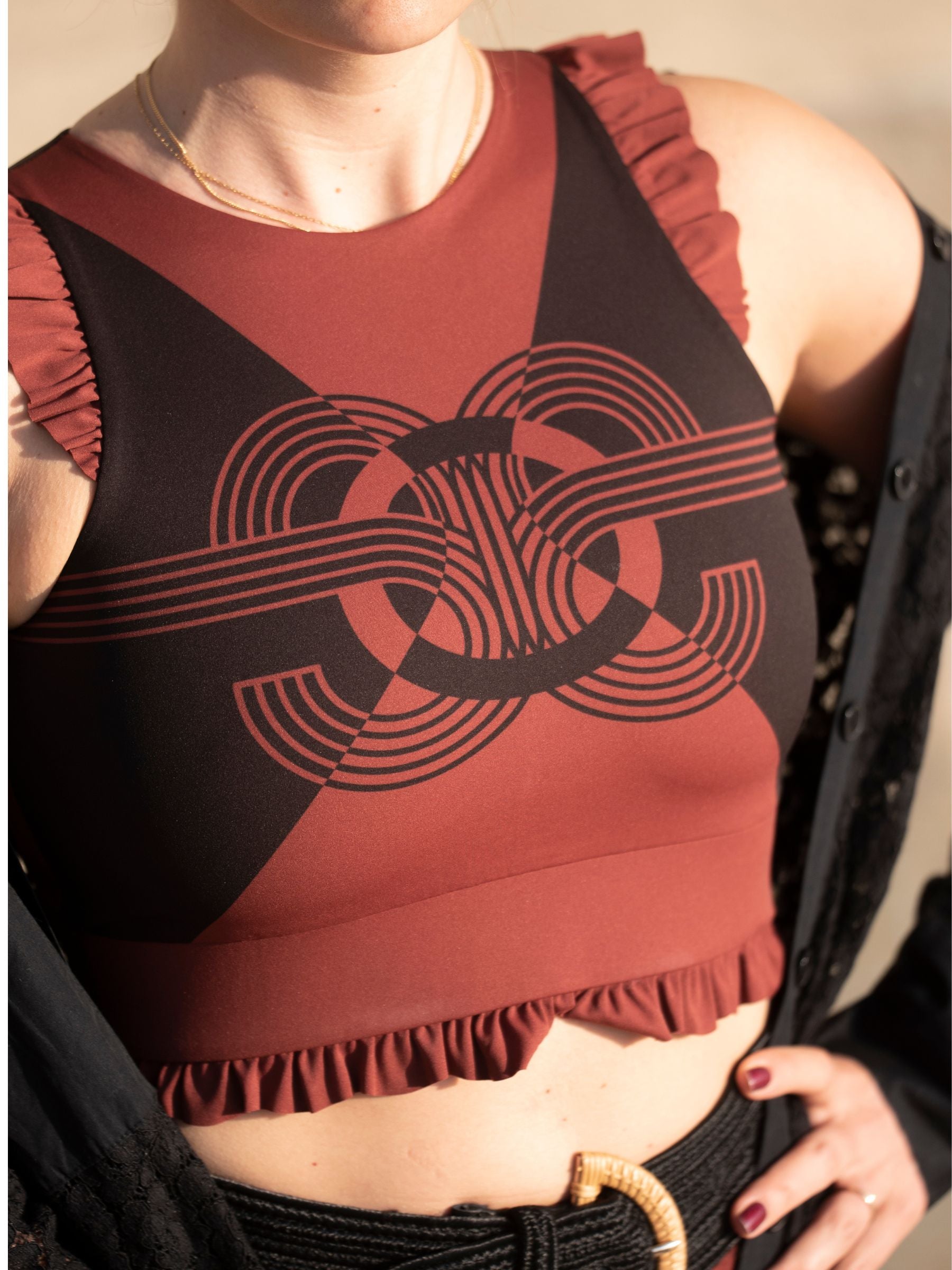 GARANCE Neo brown sport bra